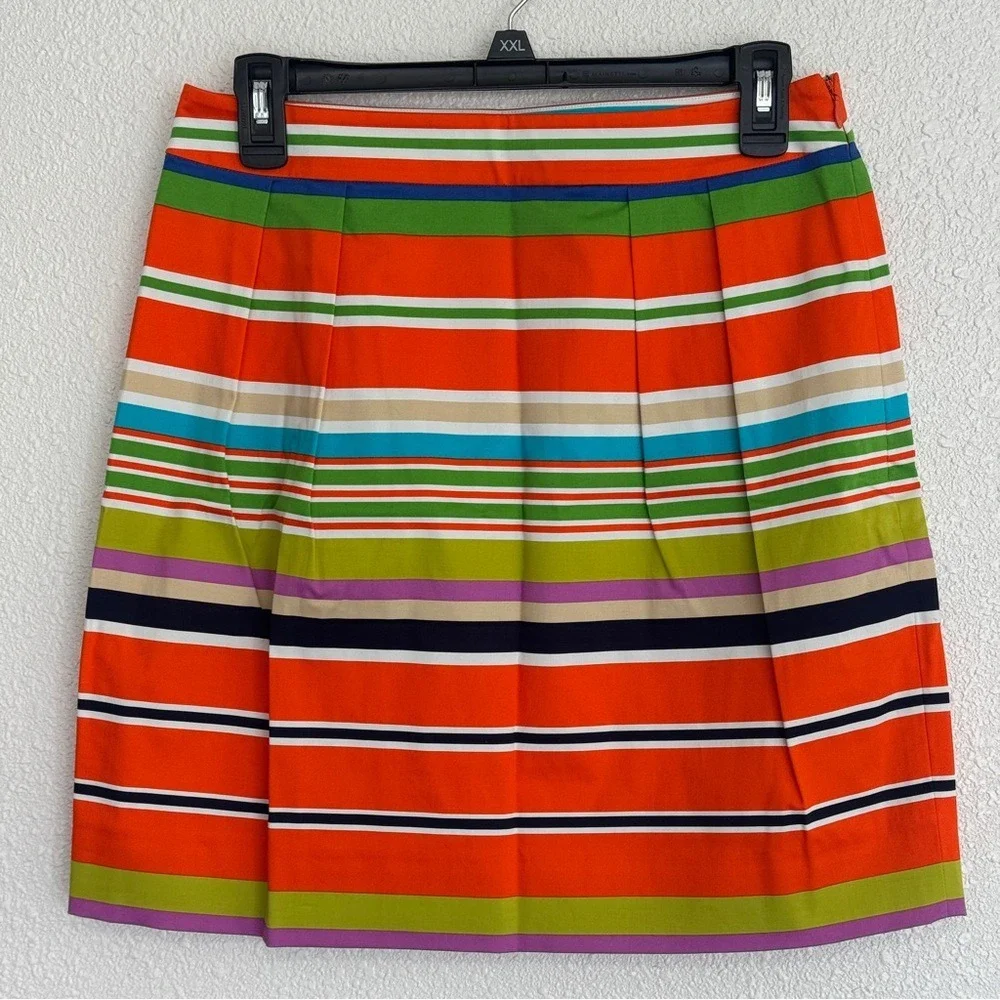Kate Spade Size 6 Skirt the‎ Rules Barry Multi Color Stripe Mini Skirt